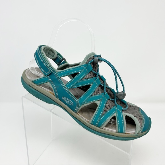 Keen Shoes - Keen Turquoise Blue Sporty Active Slingback Closed Toe Sandals Size 8